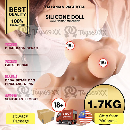 [10x Lebih SYOK] REALISTIC BIG ASS HALF BODY SEX TOY DOLLS Pocket Pussy Vagina Doll For Male , Sex Toy , Adult Toy