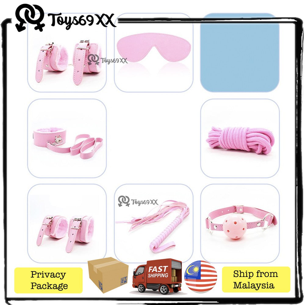 7 in 1 Set Sex Toys Synthetic Leather Bedroom Products for Adults Sex SM BDSM