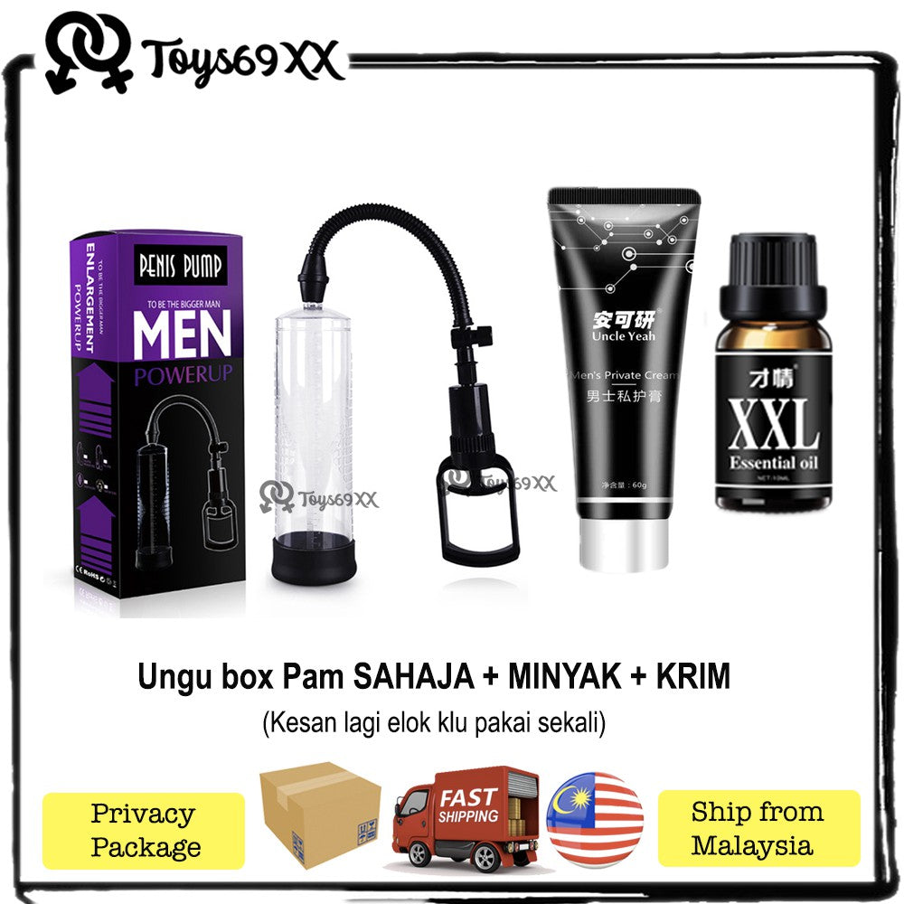 [FREE SHIPPING MALAYSIA READY STOCK] Vacuum Penis Pump Enlargement for Men Penis Pump Male Penis Enlarge Extender