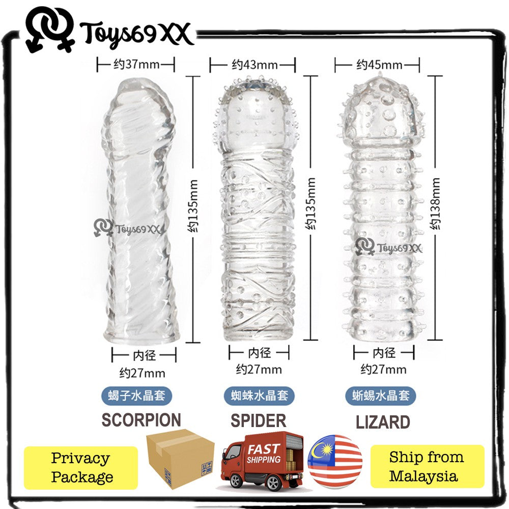 [SUPER TAHAN LAMA] Tahan Lama Penis enlargement Condoms crystal dragon delay condom ,sex toys men ,Sek ,Seks Toy