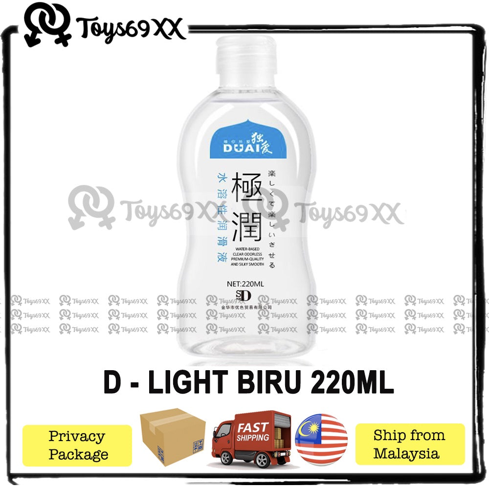 [HARGA BORONG] DUAI Lubricant Lubricant Oil Duai Sex Lubricant Water Based Body Massage 220ml Sex Toy Promotion Price