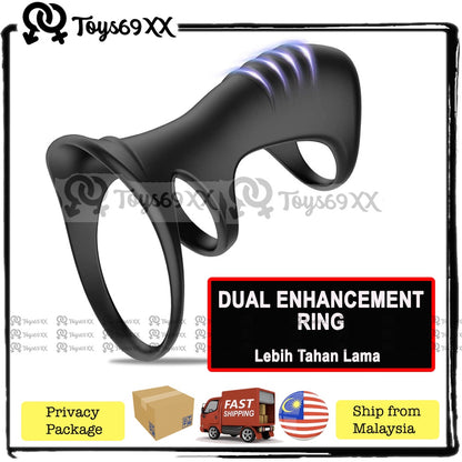 [RING TAHAN LAMA] 2 in 1 Enhancement Ring To Delay Prevent Premature Ejaculation Delay Cock Ring Sex Toy Adult Product