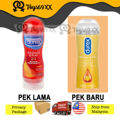 [100% ORIGINAL] NEW PACKAGING Durex Play Warming/Tingle/Saucy Strawberry/Aloe Vera/Classic 100ml