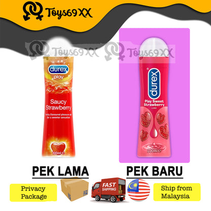 [100% ORIGINAL] NEW PACKAGING Durex Play Warming/Tingle/Saucy Strawberry/Aloe Vera/Classic 100ml