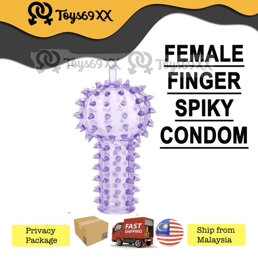 Female G-Spot Soft Finger Cover Spike Condom Women Sex Toy Masturbator 5pcs pack