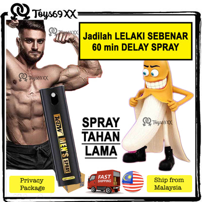 [READY STOCK di MALAYSIA] ORIGINAL REAL MAN SPRAY DELAY SPRAY LONG LASTING Tahan Lama Spray Ejaculation Sex Toys 10ml